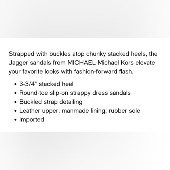 MICHAEL KORS JAGGER Leather Slide Slip On High Heels Brown NEW SZ 9.5 - Picture 7 of 16